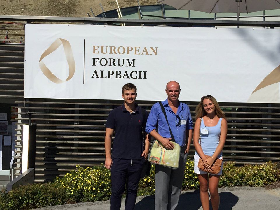 Marco Drost op het European Forum Alpbach