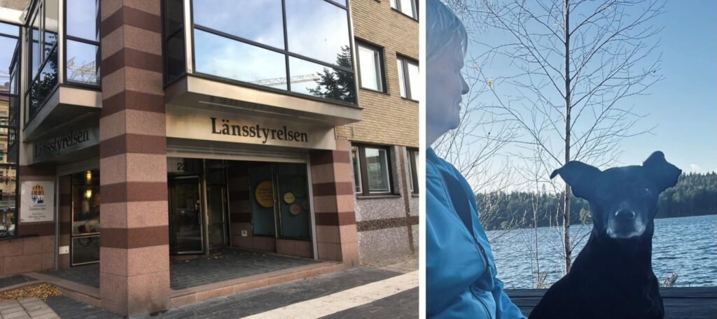 Het kantoorgebouw van Länsstyrelsen en Elisabeth Mustonen van Länsstyrelsen
