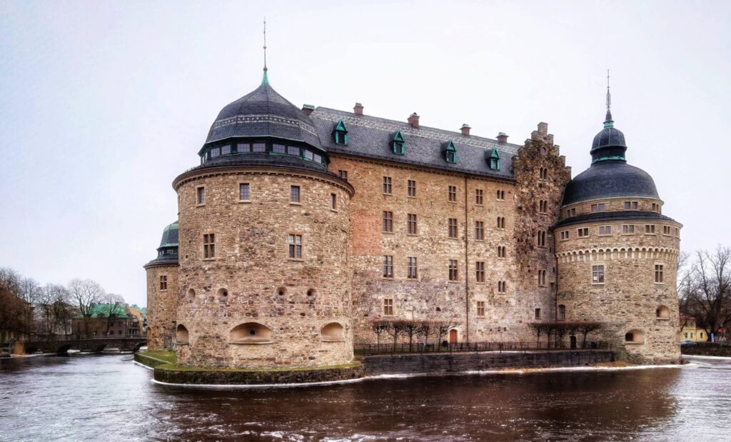 Het Orebro Slott in Zweden