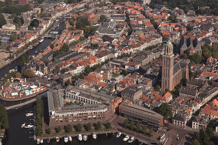 De gemeente Zwolle van boven met de Peperbus